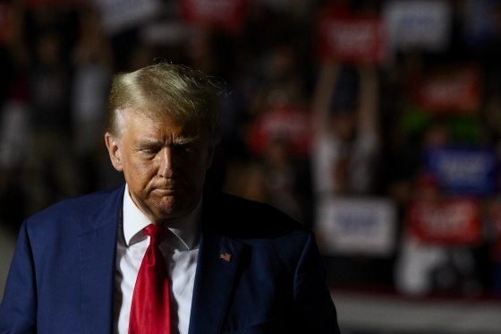 Former President Donald Trump in Erie, Pa., on July 29, 2023.