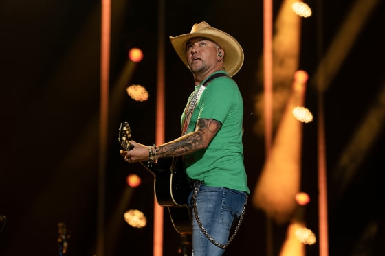 Jason Aldean performs at CMA Fest in Nashville on June 10, 2023.