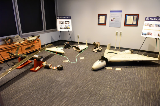 UAV debris and components, released Aug.1, 2023.