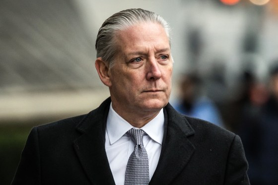 Image: Former FBI agent Charles McGonigal arrives at Manhattan Federal Court in New York, on Feb. 9, 2023.