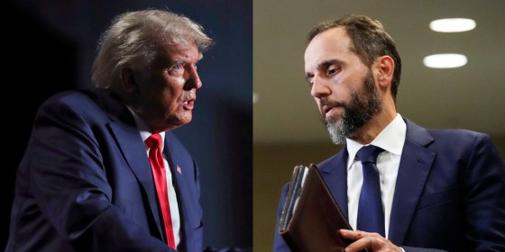 Former President Donald Trump and special counsel Jack Smith.
