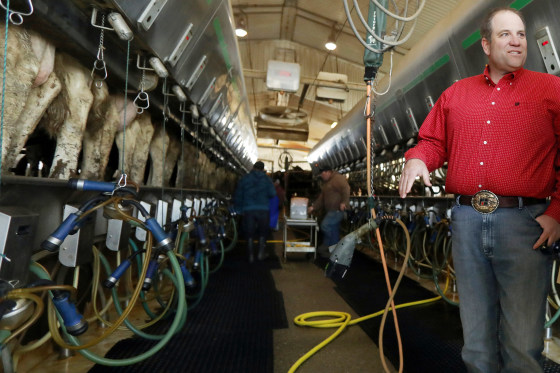 Ron Gibson at Green Acres Dairy in Ogden, Utah, in 2018.