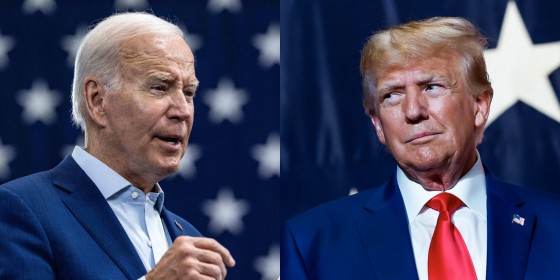 President Joe Biden; Former President Donald Trump.