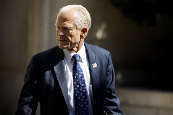 Former Trump advisor Peter Navarro leaves federal court in Washington, D.C., on Aug. 31, 2022.