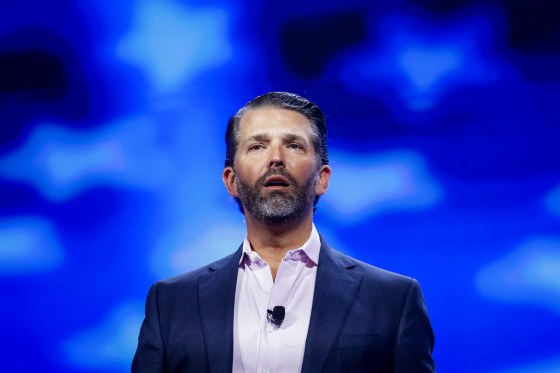 Donald Trump Jr. in West Palm Beach, Fla., on July 16, 2023.