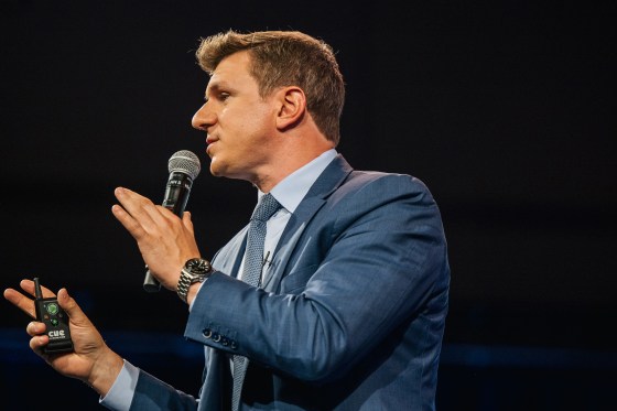 Project Veritas founder James O'Keefe speaks at the Conservative Political Action Conference in 2021.