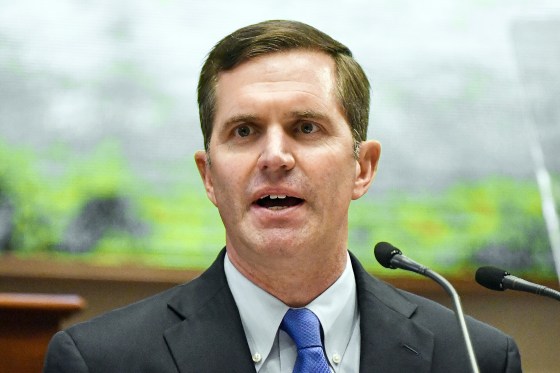 Kentucky Gov. Andy Beshear in Frankfort on Jan. 4, 2023.