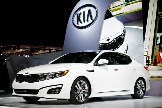 The 2014 Kia Optima at the New York Auto Show.
