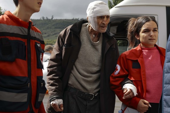 Some 42,500 people, or about 35% of Nagorno-Karabakh's ethnic Armenian population, had left for neighboring Armenia as of Wednesday morning, according to Armenian authorities. 