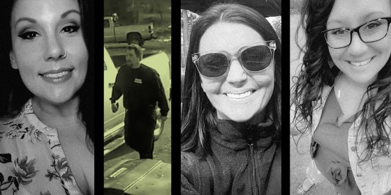 Andrea Stevens, a screengrab of a video of Christopher Pelkey, Ashley Alaimo, and Persis Smith