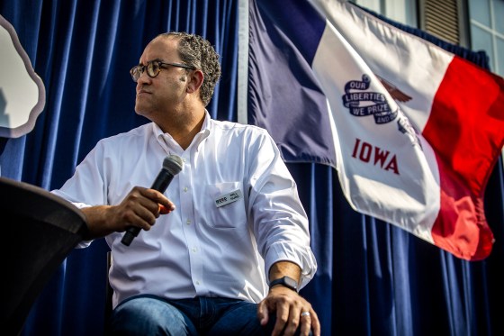 Former Representative Will Hurd during a Fair-Side Chat at the Iowa State Fair