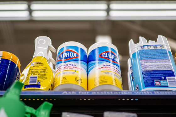 Clorox wipes at a Walmart in Austin, Texas, on Sept. 18, 2023.