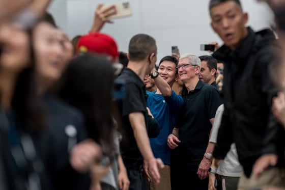 Apple CEO Tim Cook Sightings In Chengdu