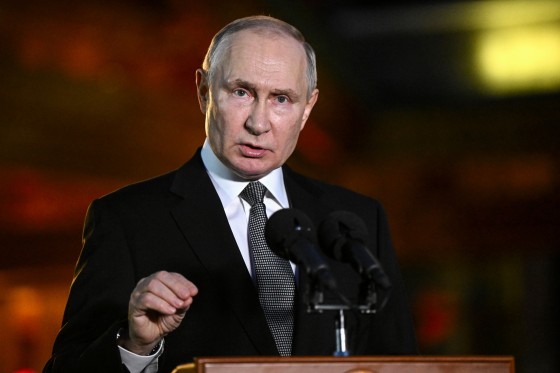 Russian President Vladimir Putin in Beijing.