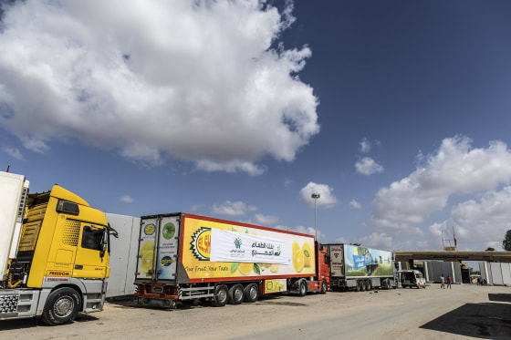 Image: Egypt Sends Aid Convoy To Gaza Border