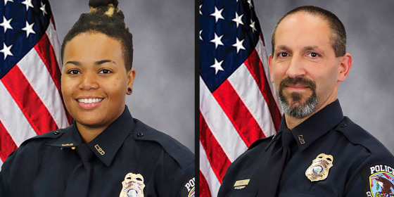 La Vergne Police Officers Ashely Boleyjack and Gregory Kern.