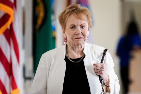 Rep. Kay Granger walks through a hallway of the Longworth House Office Building on Capitol Hill