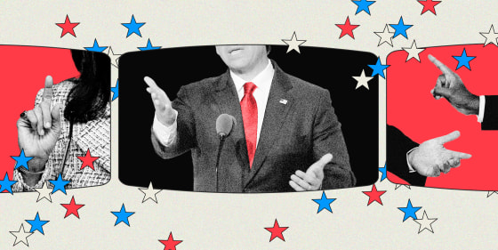 Photo Illustration: GOP candidates