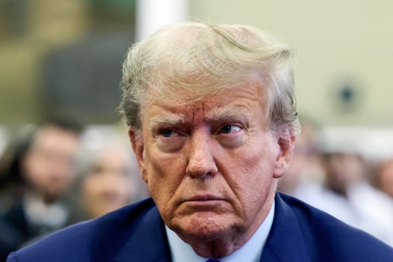 Former U.S. President Donald Trump at his civil fraud trial at the New York State Supreme Court in New York City on Oct. 2, 2023.