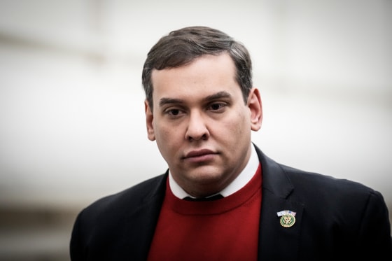 Rep. George Santos, R-N.Y., at the Capitol.