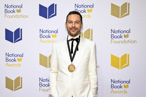 Justin Torres at the National Book Awards ceremony in New York.