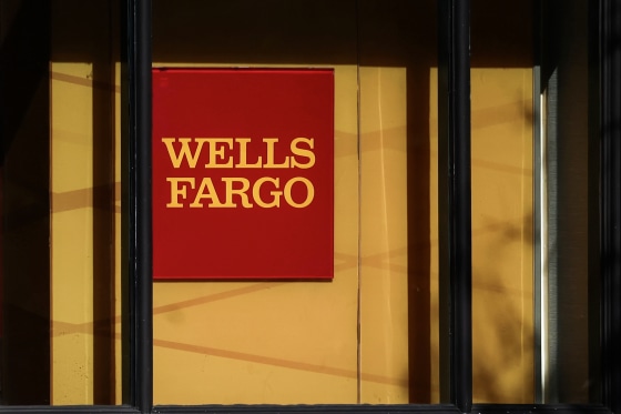 A Wells Fargo logo in Washington D.C. on Oct. 20, 2022.