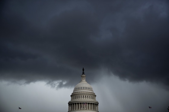 Storms clouds near the Capitol.