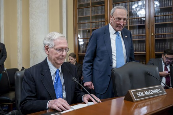 Senate Minority Leader Mitch McConnell and Senate Majority Leader Chuck Schumer.