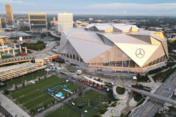 Mercedes-Benz Stadium in Atlanta.