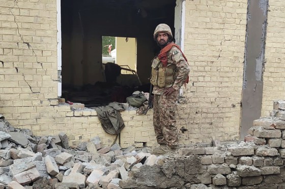 A suicide bomber detonated his explosive-laden vehicle at a police station's main gate in northwest Pakistan on Tuesday, killing several policemen and wounding more than dozen others, officials said. Some militants also opened fire and a shootout between them and security forces was still ongoing, police officer Kamal Khan said. 