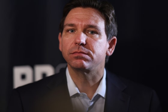 Ron DeSantis at a campaign event in Davenport, Iowa