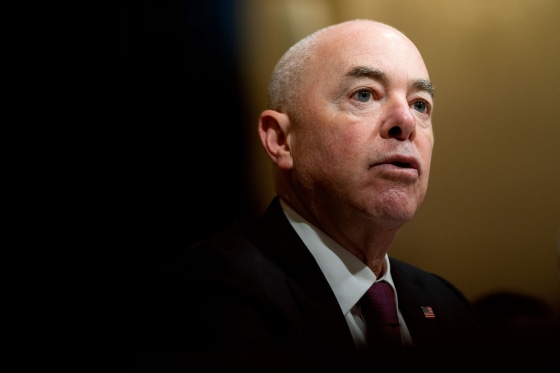 Alejandro Mayorkas testifies before the House Homeland Security Committee on Capitol Hill