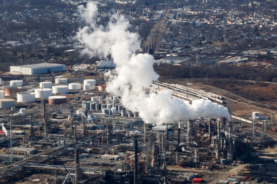 An emission from a Phillips 66 environmental unit  in Linden, N.J.