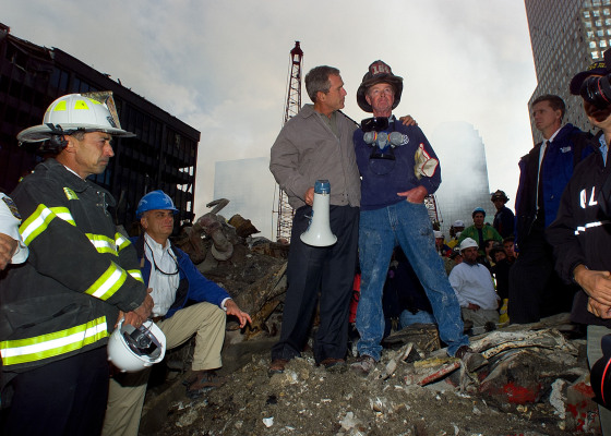 Bob Beckwith, Firefighter in Famous Image with Bush after 9/11, Dies