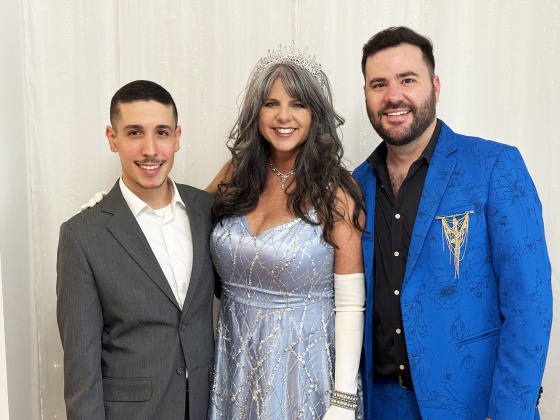 Mother Of Groom Wears Princess Dress And Tiara To Son's Wedding