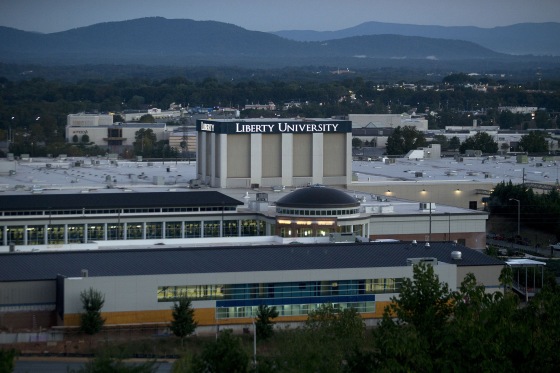 The campus of Liberty University stands in Lynchburg, Virginia.