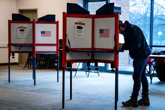Voters Cast Ballots In States Across The Nation On Super Tuesday