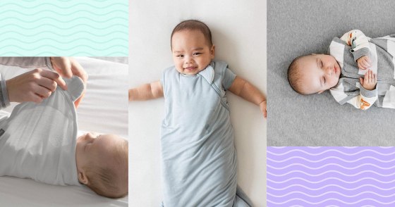 Putting your baby or toddler in a sleep sack can keep them warm and encourage a better night’s sleep.