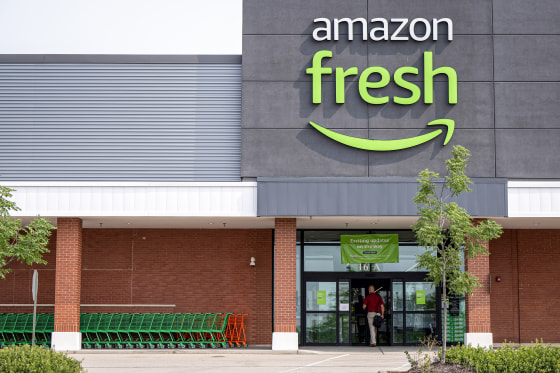 An Amazon Fresh grocery store.