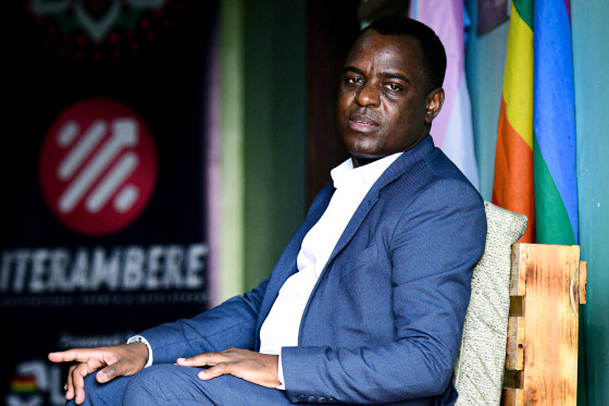 Ugandan LGBTQ activist Frank Mugisha.