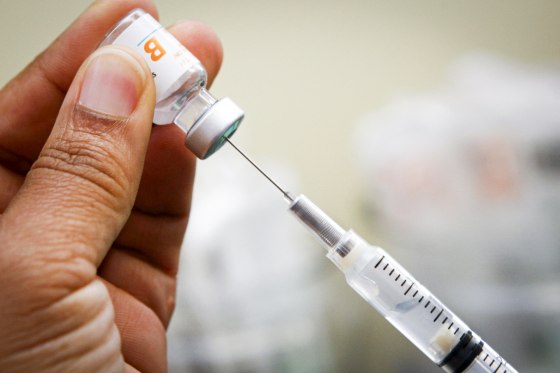 Hepatitis B injection. 