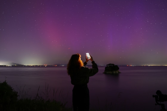 Northern lights in California