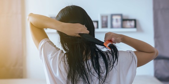 Going to bed with wet hair can cause breakage and even fungal infections, according to dermatologists.