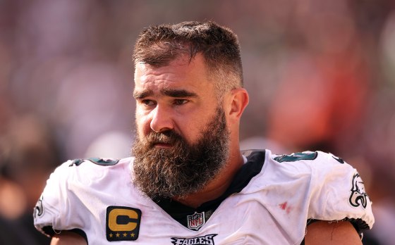 Jason Kelce on October 29, 2023 in Landover, MD.