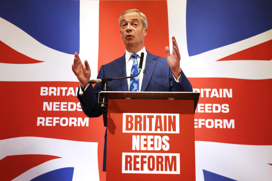 Nigel Farage To Run In U.K. Election In Blow To PM Sunak