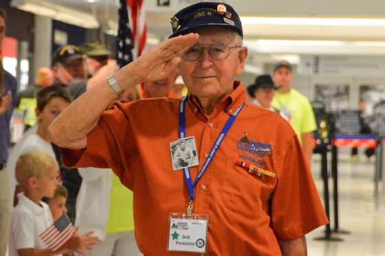 Robert Persichitti salutes