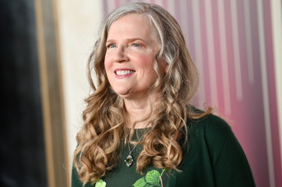 Suzanne Collins at the premiere of "The Hunger Games: The Ballad of Songbirds & Snakes" in Los Angeles.
