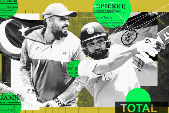 Photo illustration of captains Rohit Sharma and Babar Azam