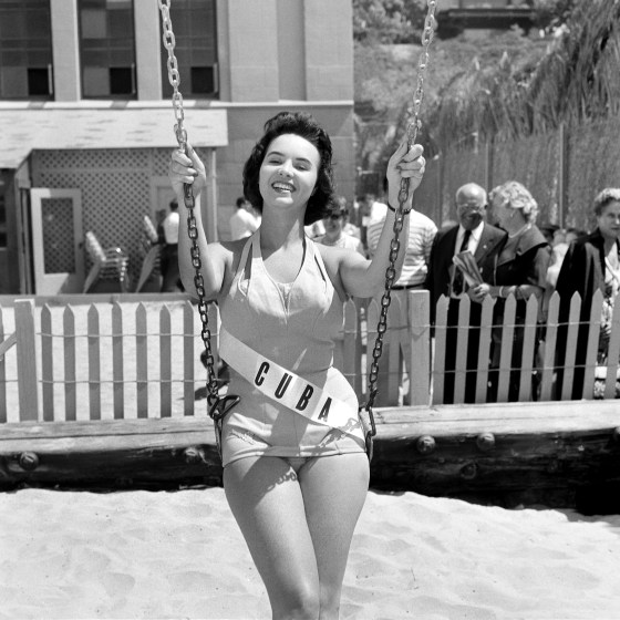 Arminia Perez y Gonzalez nahm 1958 als letzte Miss Kuba an der Wahl zur Miss Universe teil. | Bildquelle: NBC News © Earl Leaf / Michael Ochs Archives via Getty Images | Bilder sind in der Regel urheberrechtlich geschützt