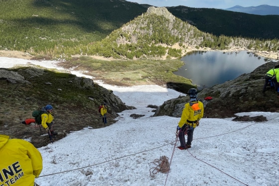 Rescue team working at the site